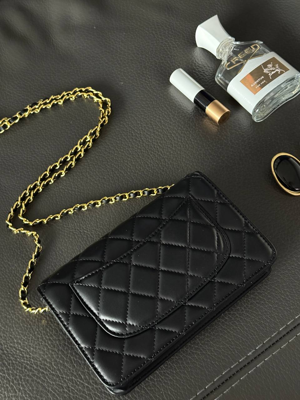 Chanel Classic Wallet on Chain Quilted Caviar Black/Gold - 6