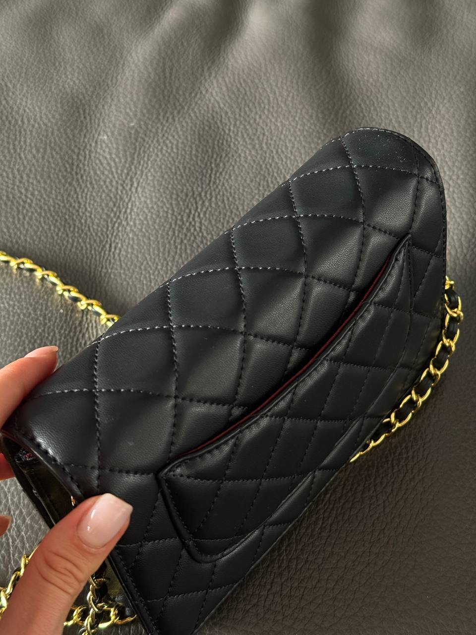 Chanel Classic Wallet on Chain Quilted Caviar Black/Gold - 7