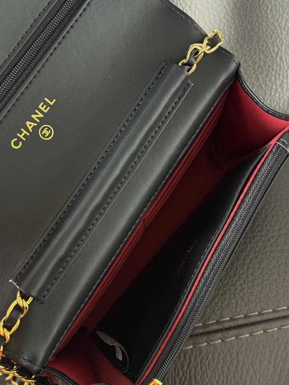 Chanel Classic Wallet on Chain Quilted Caviar Black/Gold - 9