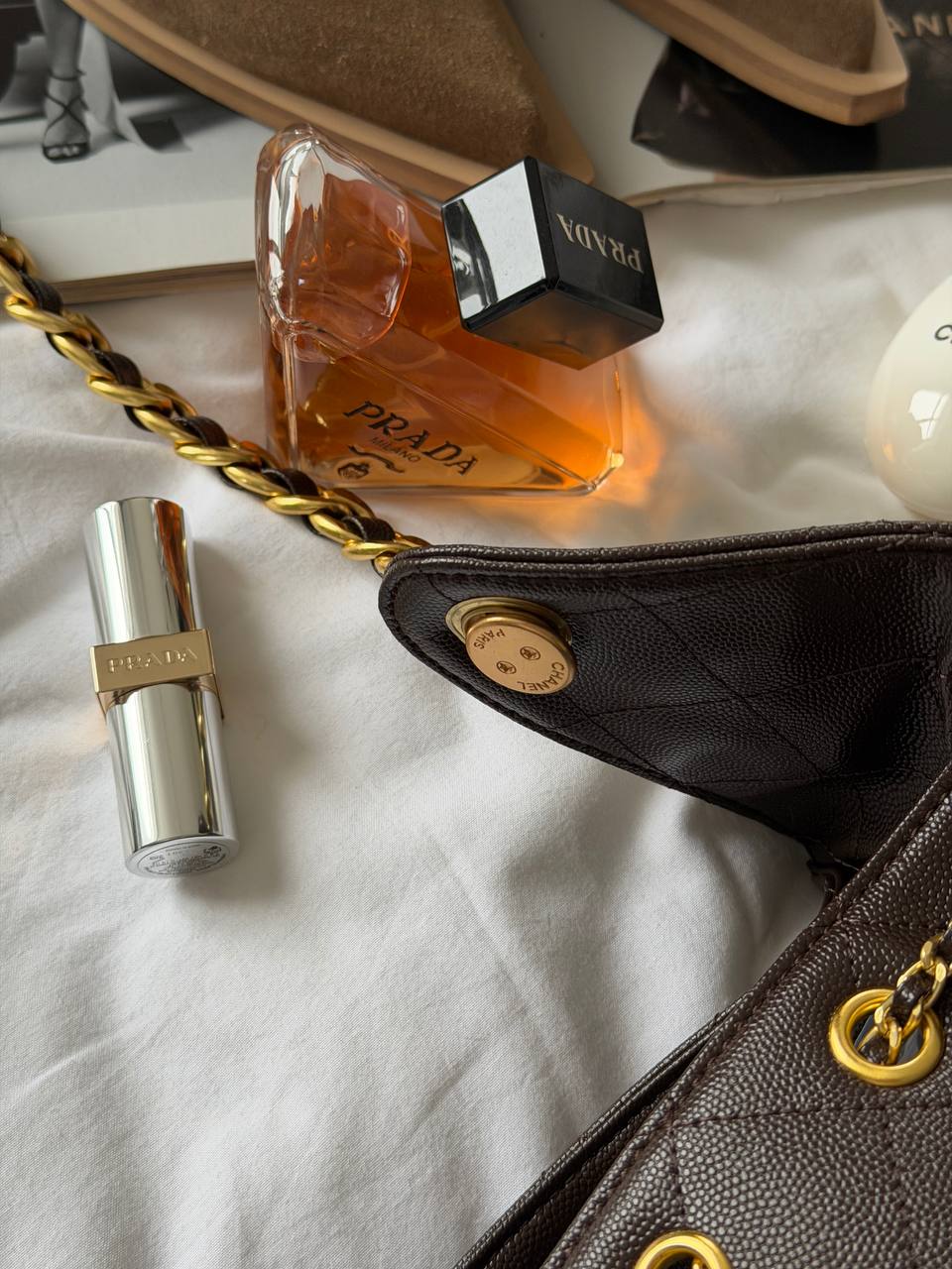 Chanel Handbag in Grained Calfskin Brown/Gold - 16