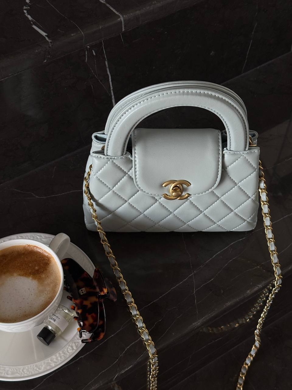 Chanel Kelly Bag Shiny Aged Calfskin Blue&amp; Gold Hardware - 2