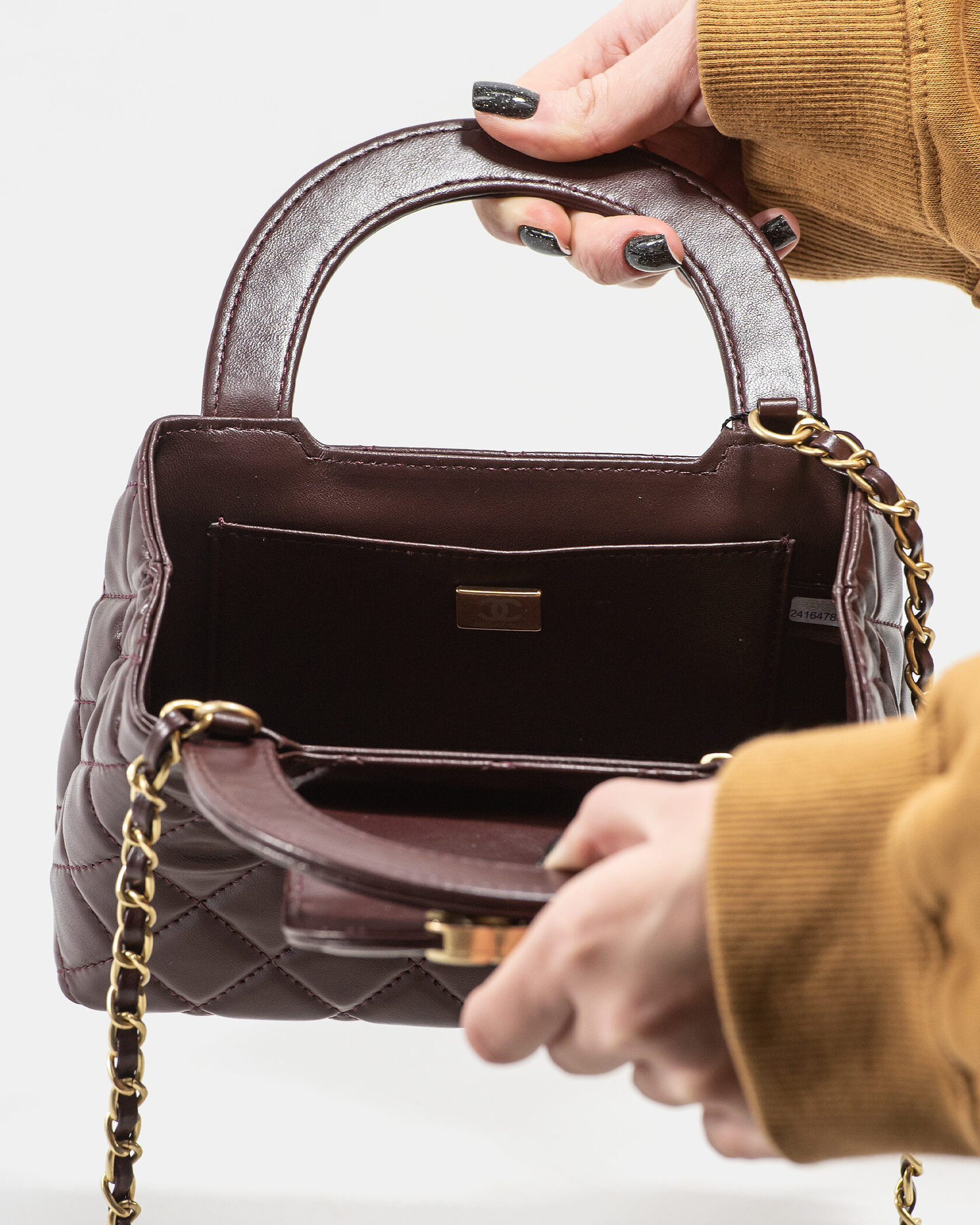 Chanel Kelly Bag Shiny Aged Calfskin Brown &amp; Gold Hardware - 11