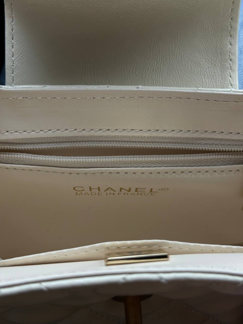 Chanel Kelly Bag Shiny Aged Calfskin Cream &amp; Gold Hardware - 6