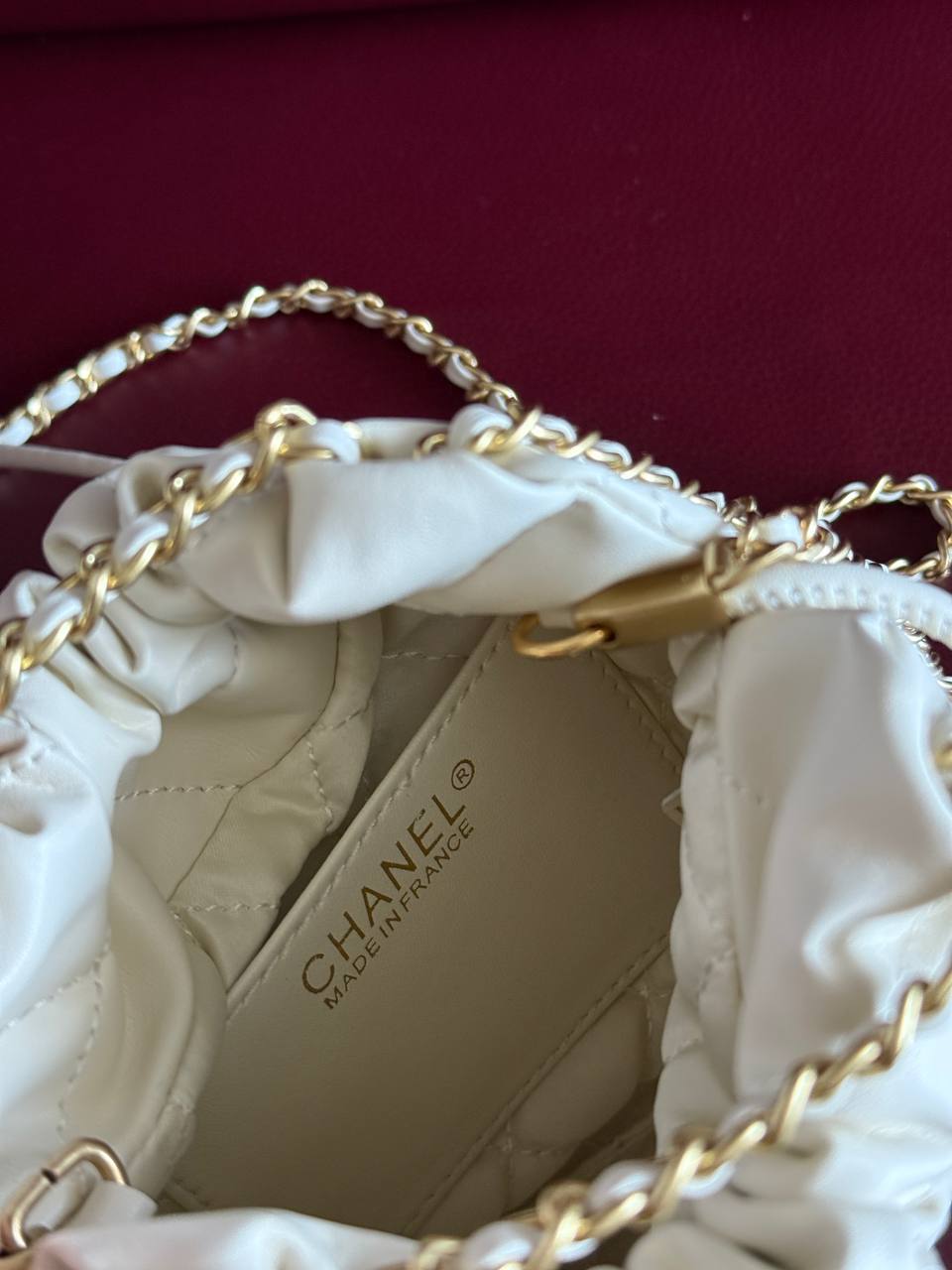 Chanel Milk Quilted Calfskin Mini 20 Bag Gold Hardware - 11