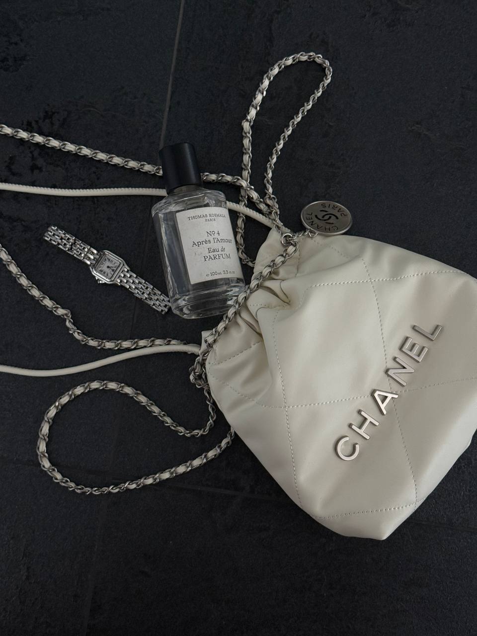 Chanel Milk Quilted Calfskin Mini 20 Bag Silver Hardware - 8