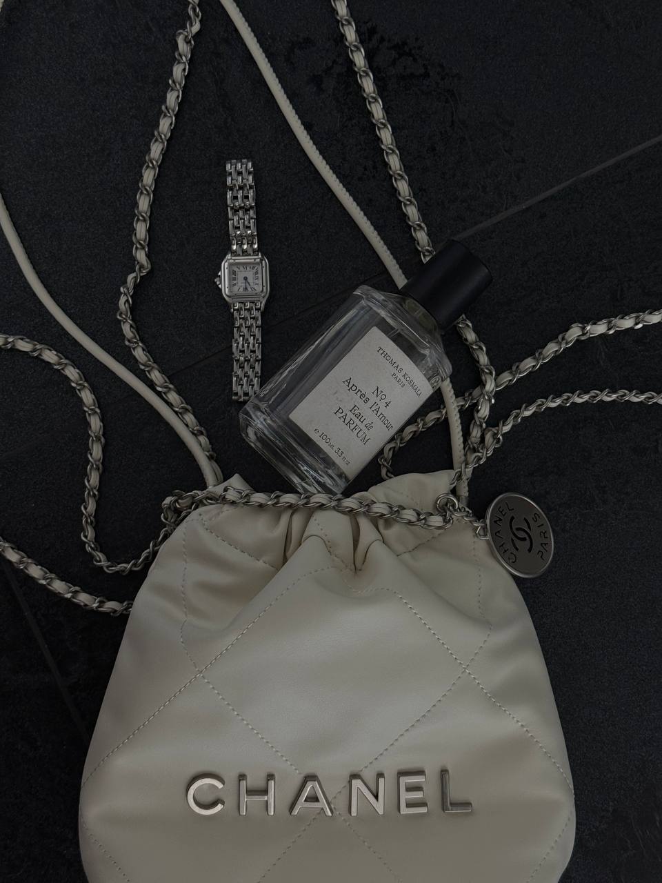 Chanel Milk Quilted Calfskin Mini 20 Bag Silver Hardware - 9