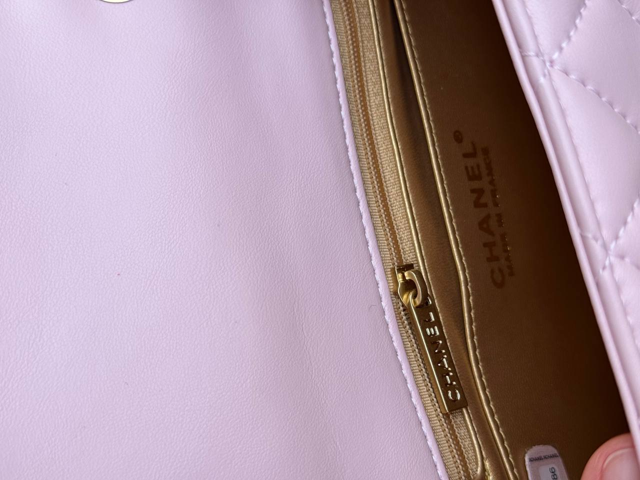 Chanel Mini Classic Single Flap in Pink/Gold - 11