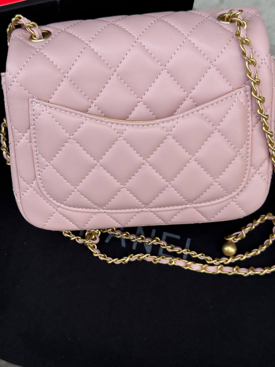 Chanel Mini Classic Single Flap in Pink/Gold - 8