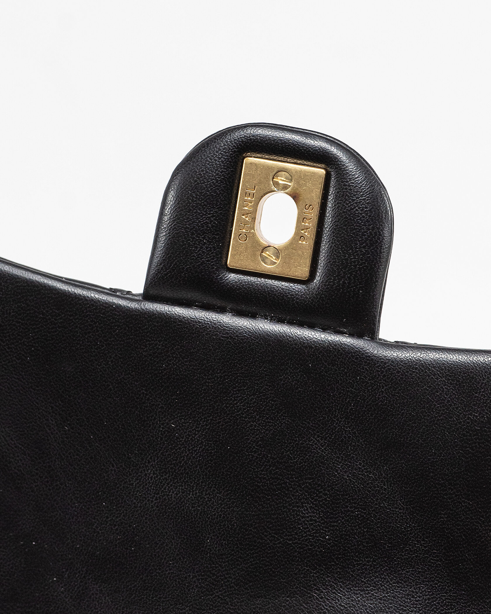Chanel Rectangular Mini Classic Flap Bag in Black Lambskin with Gold Hardware - 12