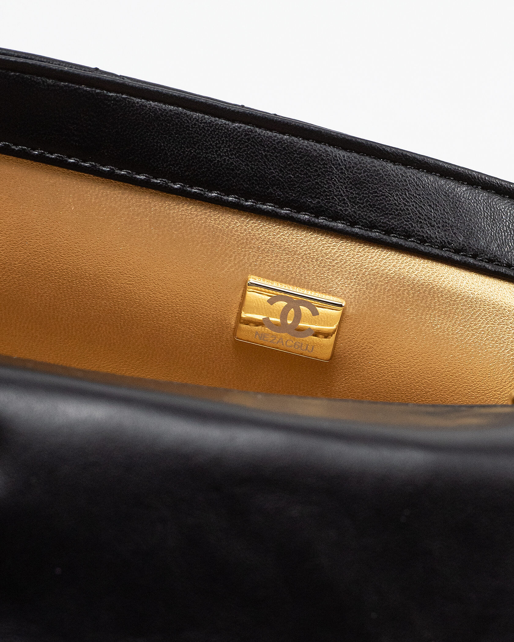 Chanel Rectangular Mini Classic Flap Bag in Black Lambskin with Gold Hardware - 14