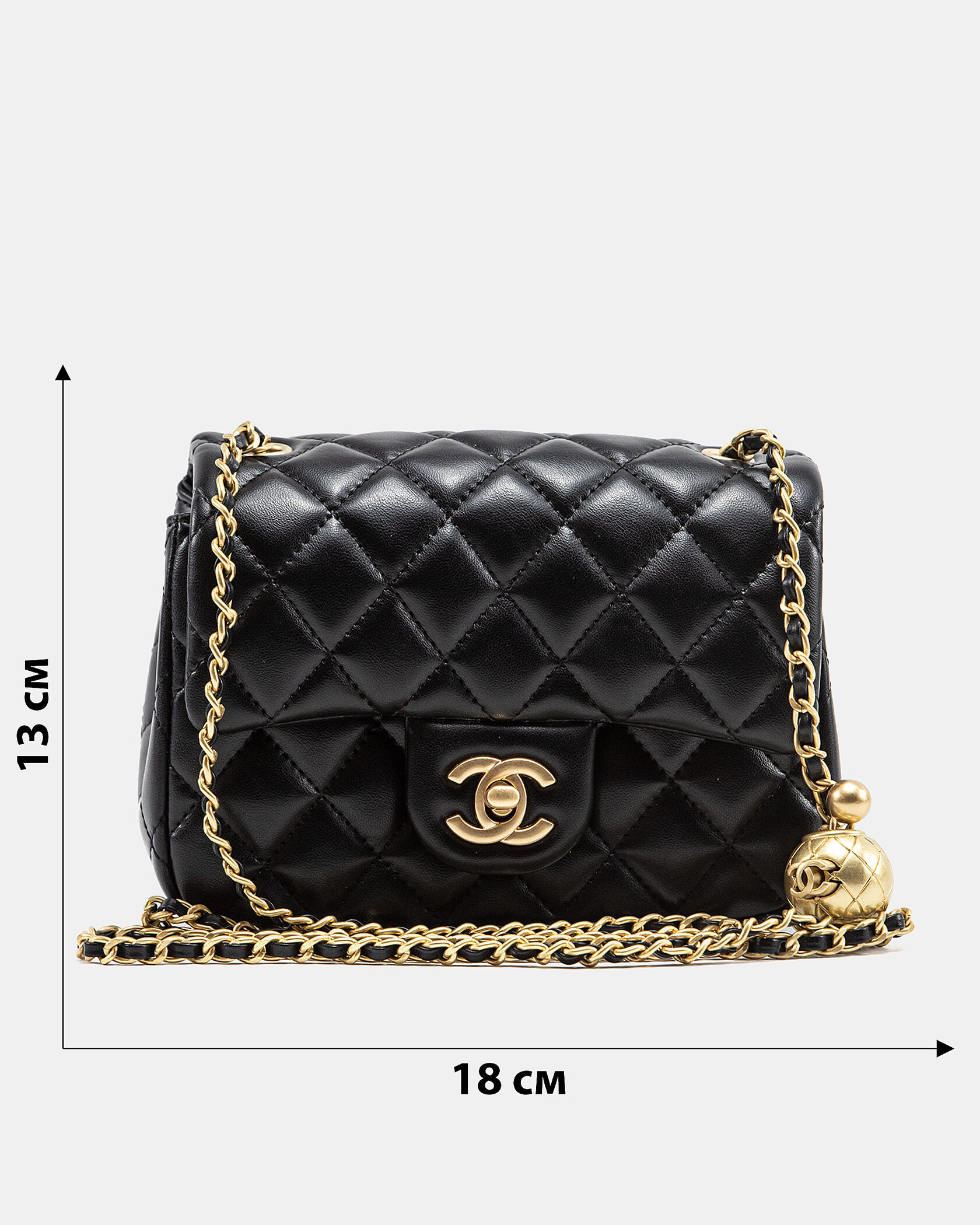 Chanel Rectangular Mini Classic Flap Bag in Black Lambskin with Gold Hardware - 3