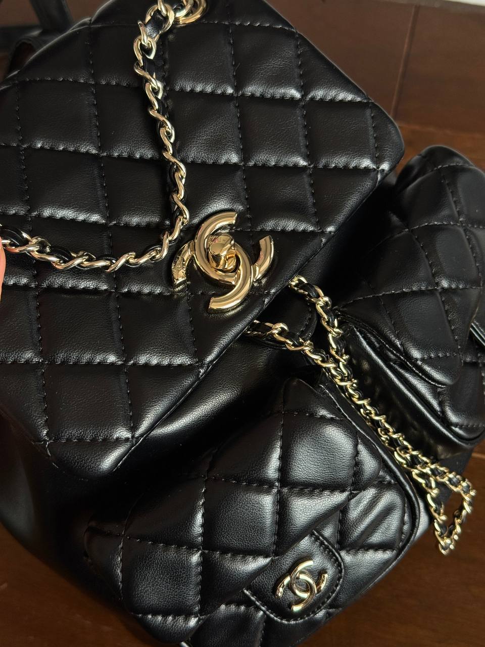 Chanel Two-Pocket Duma Backpack Black - 3