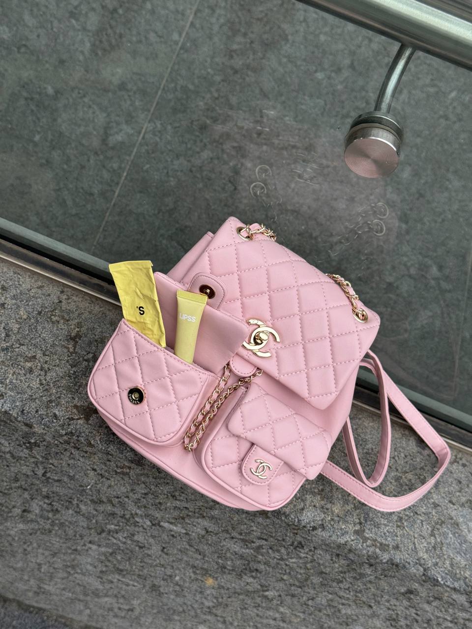 Chanel Two-Pocket Duma Backpack Pink - 10
