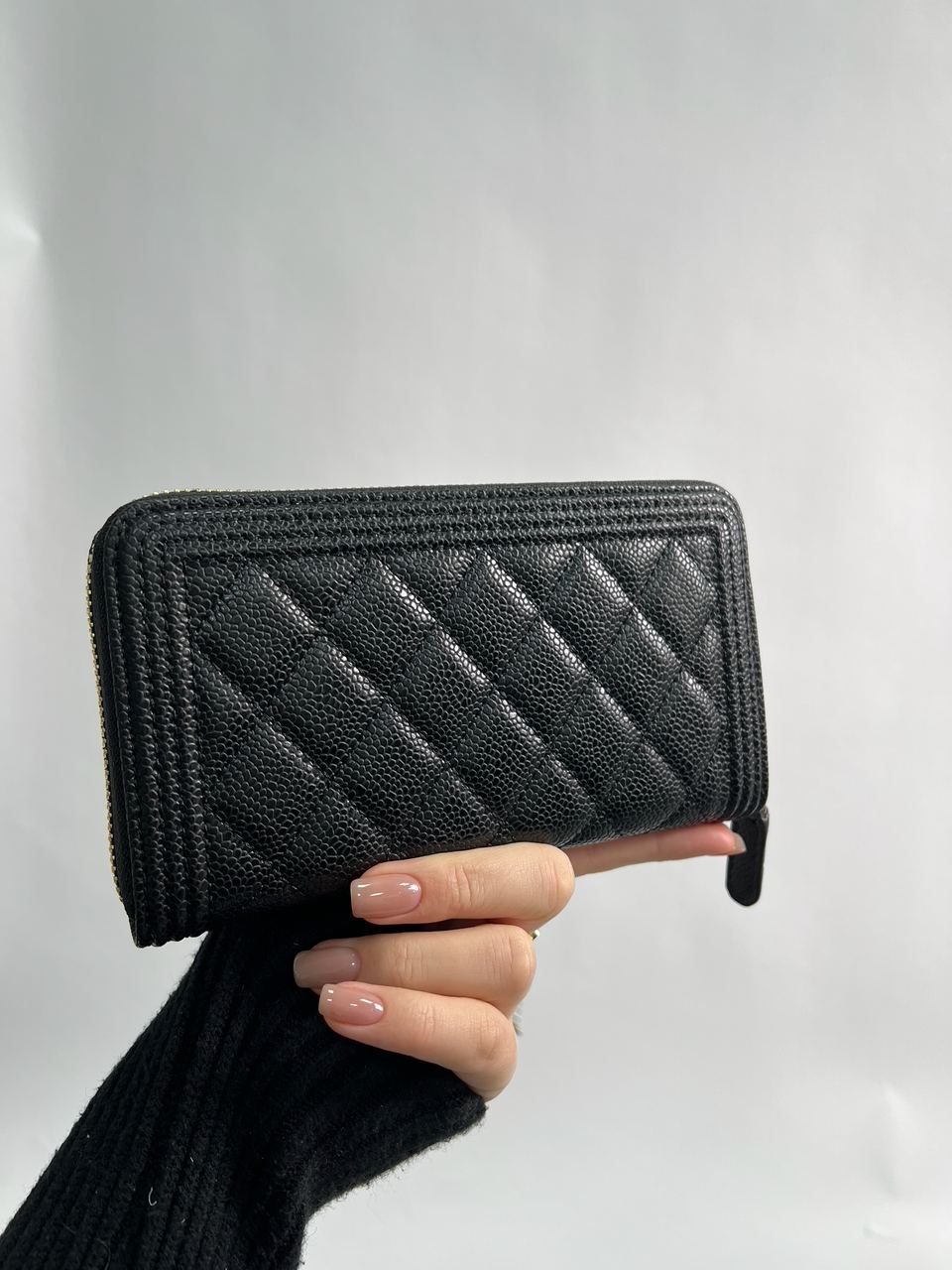Chanel Wallet Boy Black/Gold - 10