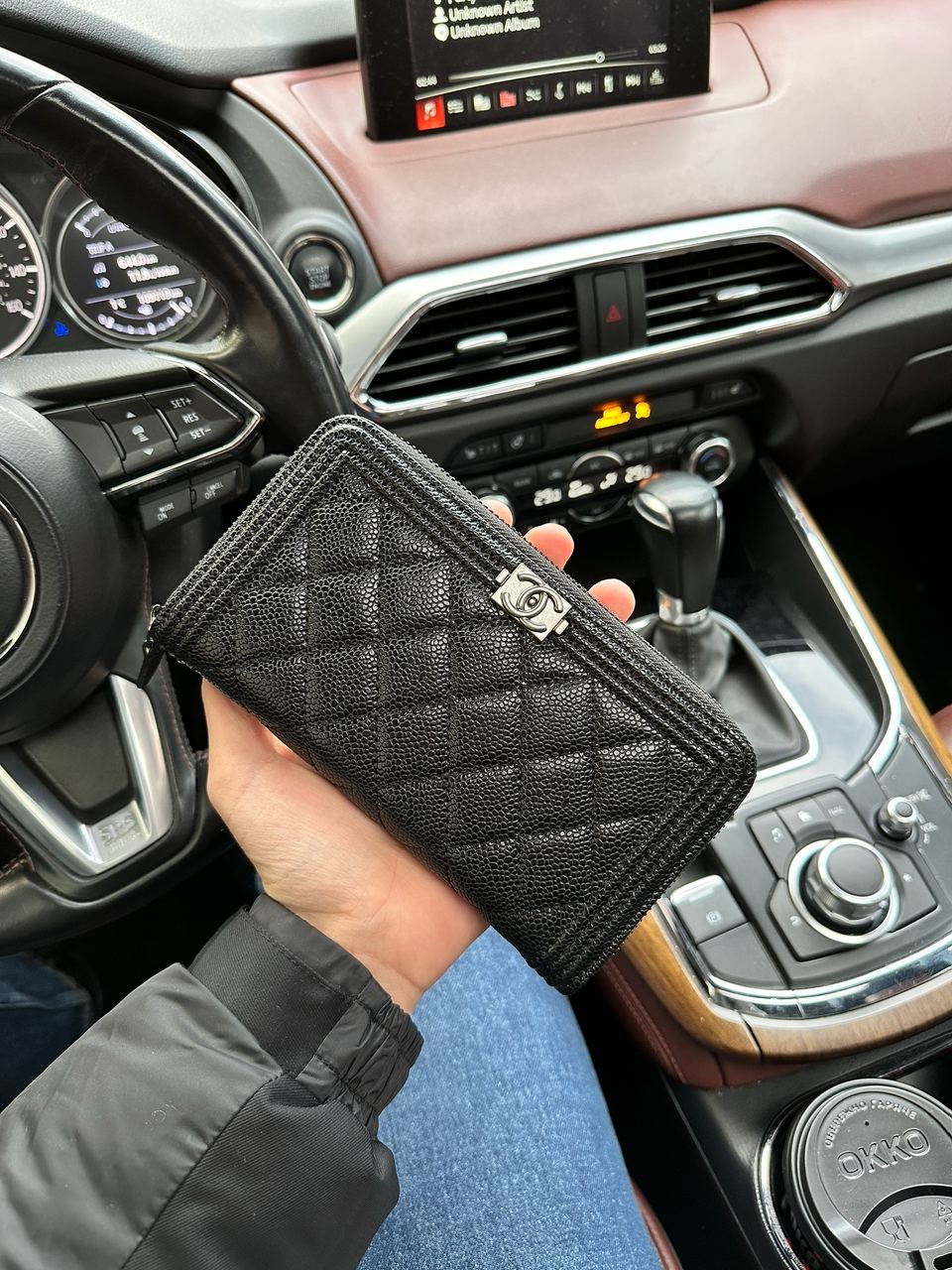 Chanel Wallet Boy Black/Silver - 4