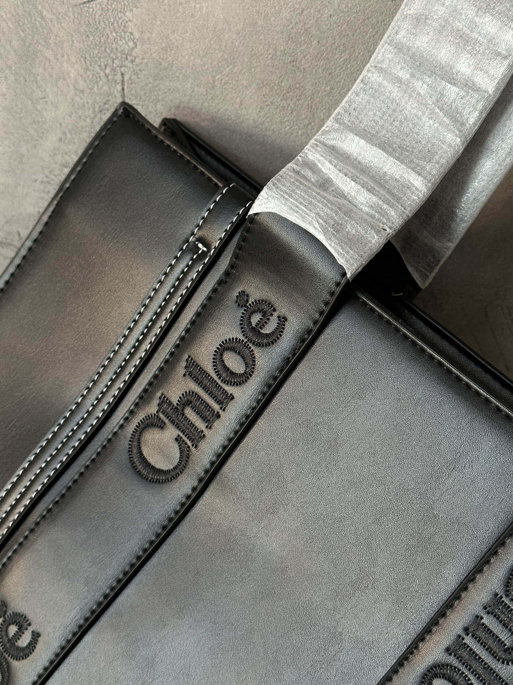 Chloe Shopper Woody Tote Bag - 5