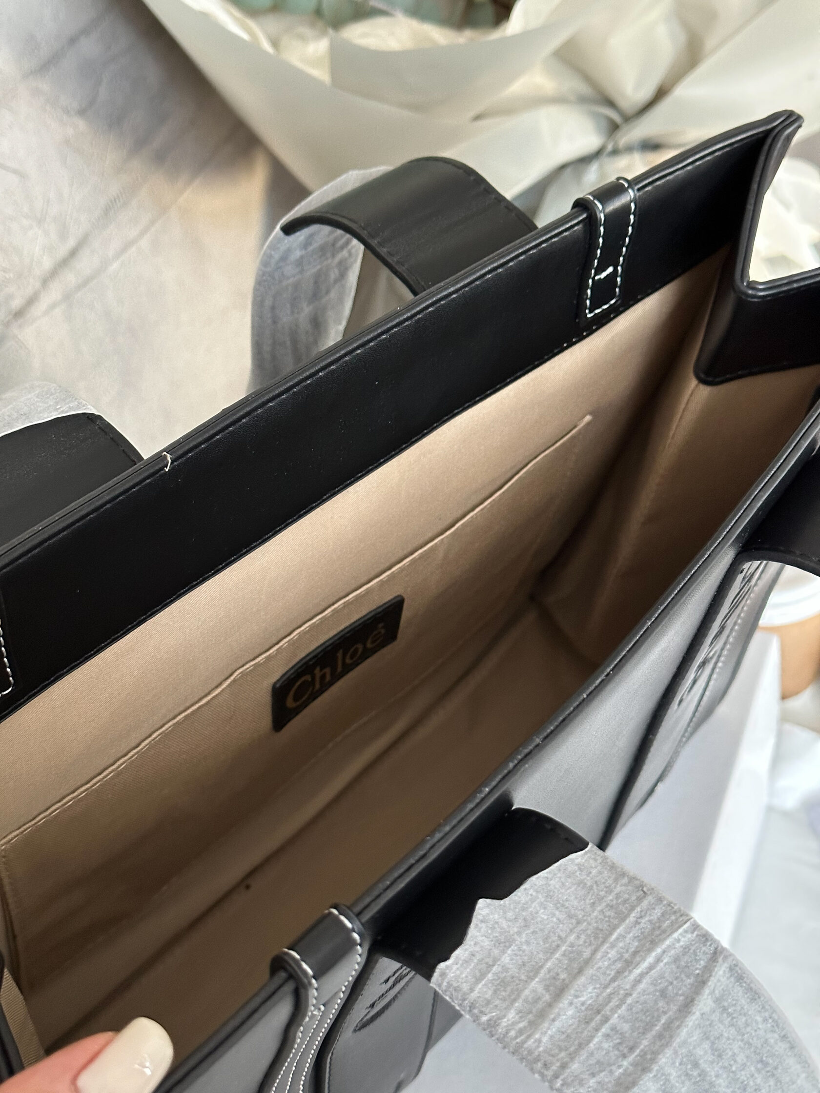 Chloe Shopper Woody Tote Bag - 7