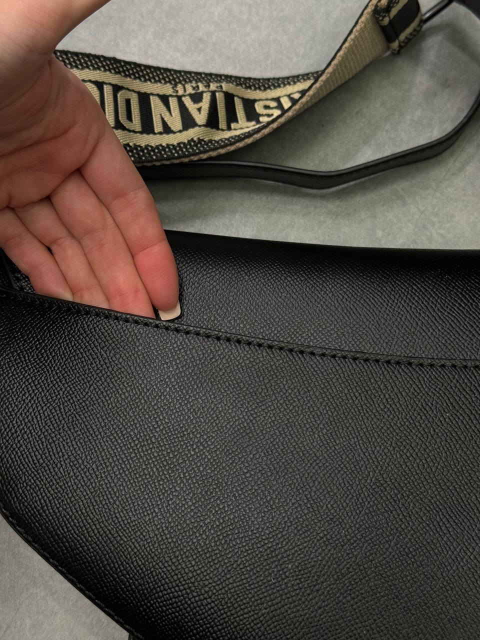 Chrisitan Dior Saddle Bag Black Ultramatte Calfskin Handbag - 4