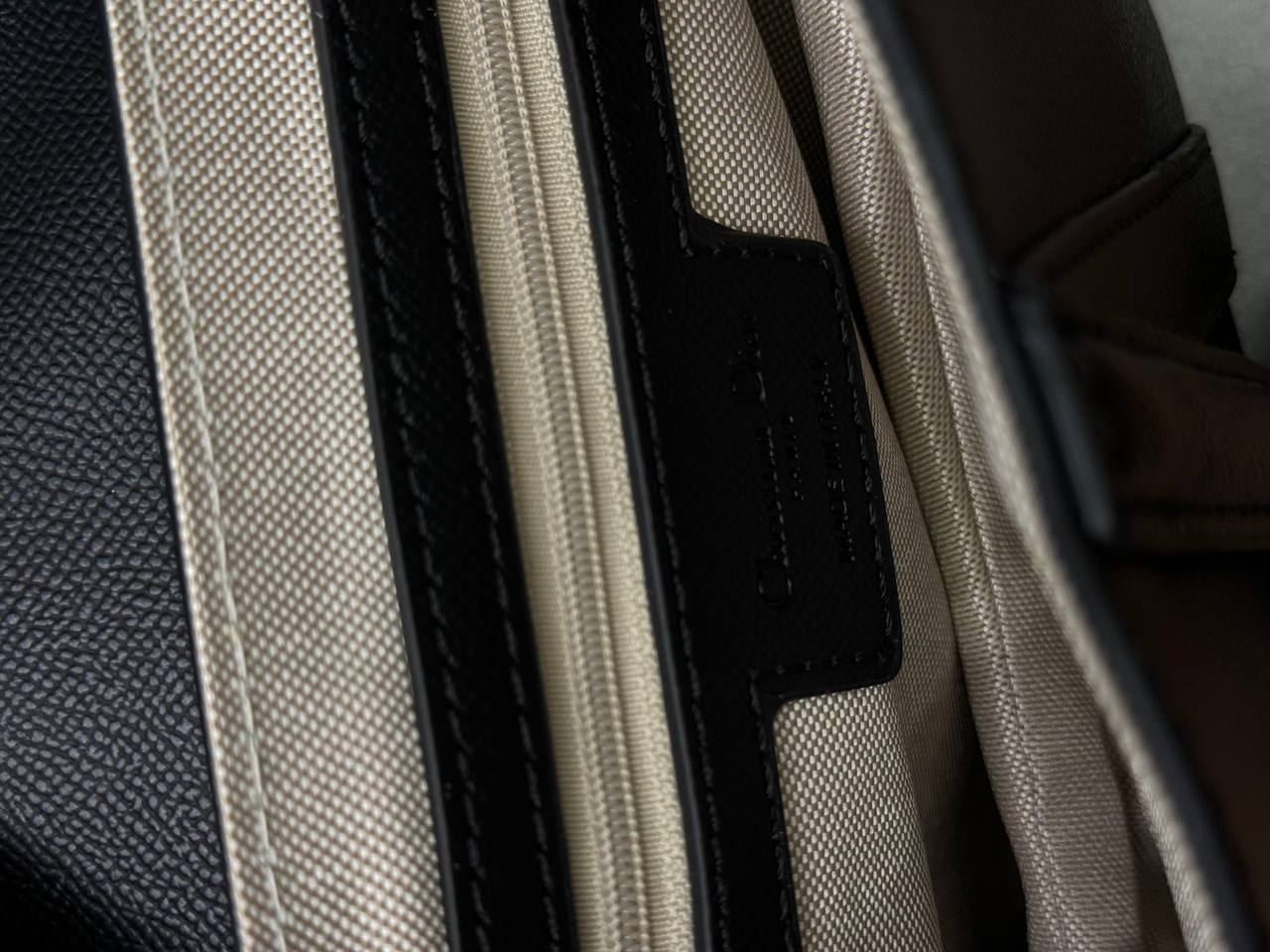 Chrisitan Dior Saddle Bag Black Ultramatte Calfskin Handbag - 6