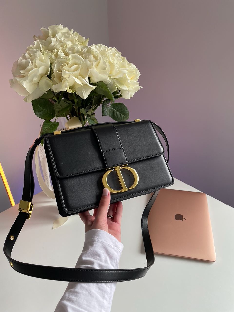 Christian Dior 30 Montaigne Bag Black Box Calfskin - 4