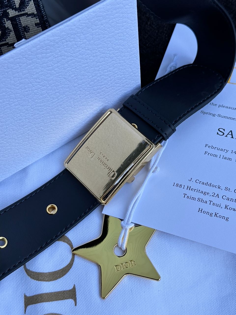 Christian Dior 30 Montaigne Bag Blue/Beige - 6