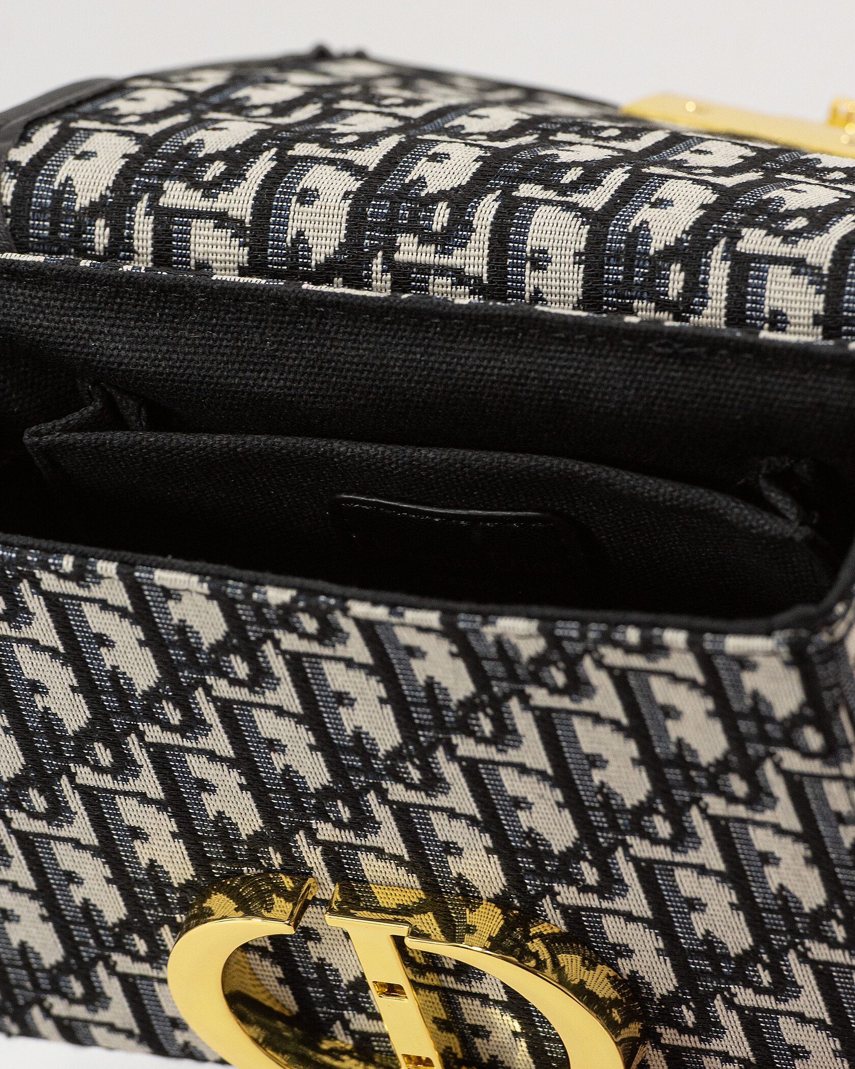 Christian Dior 30 Montaigne Chain Bag Black Dior Oblique Jacquar - 13