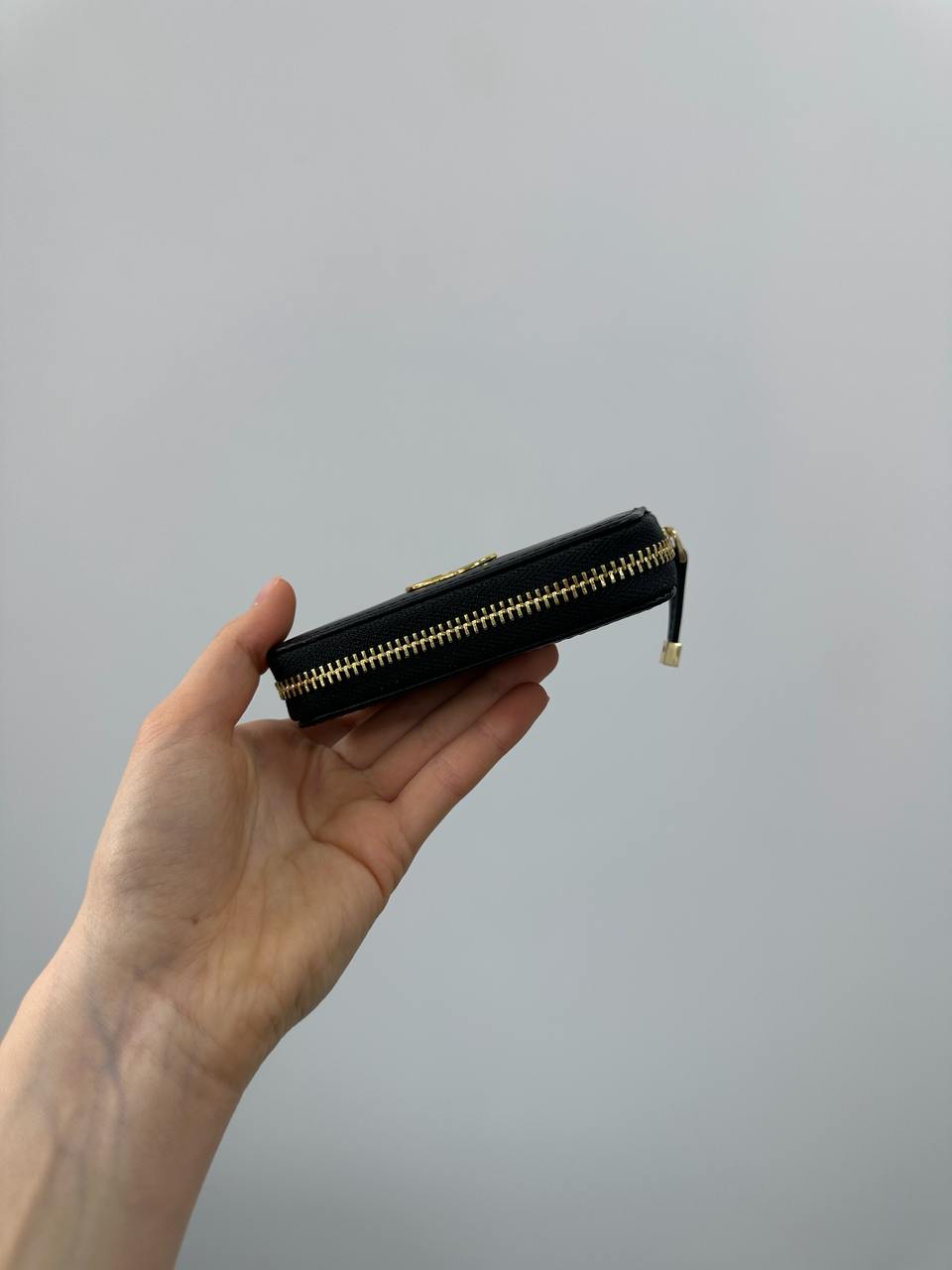 Christian Dior 30 Montaigne Dahlia Zipped Coin Purse in Black - 8