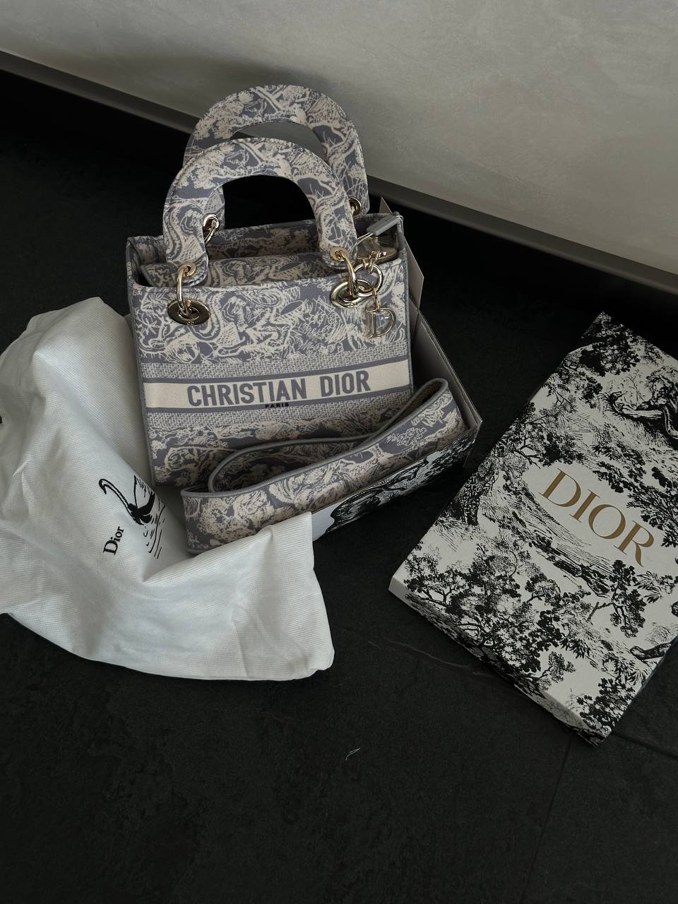 Christian Dior Lady D-Lite Medium Grey - 2