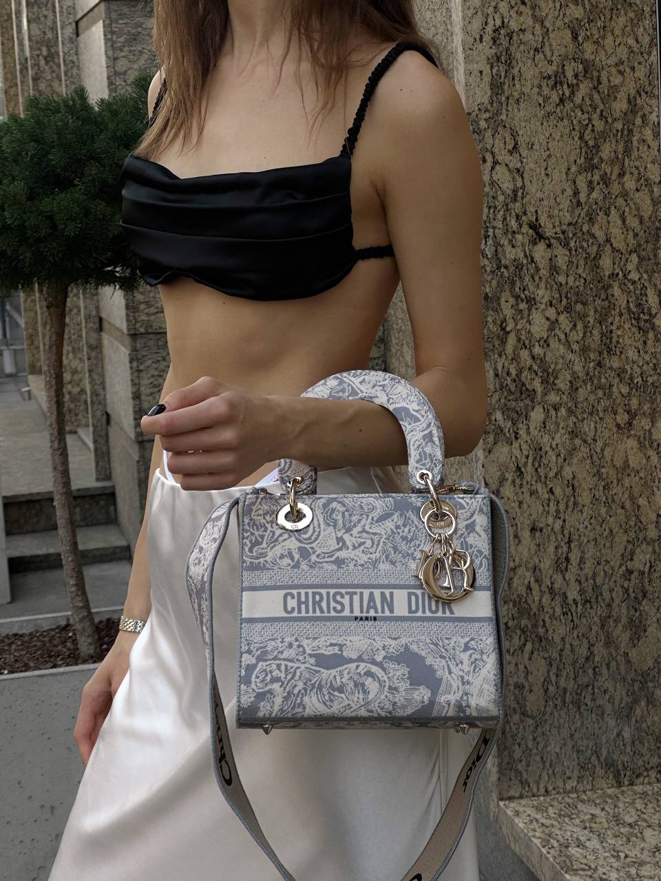 Christian Dior Lady D-Lite Medium Grey - 4