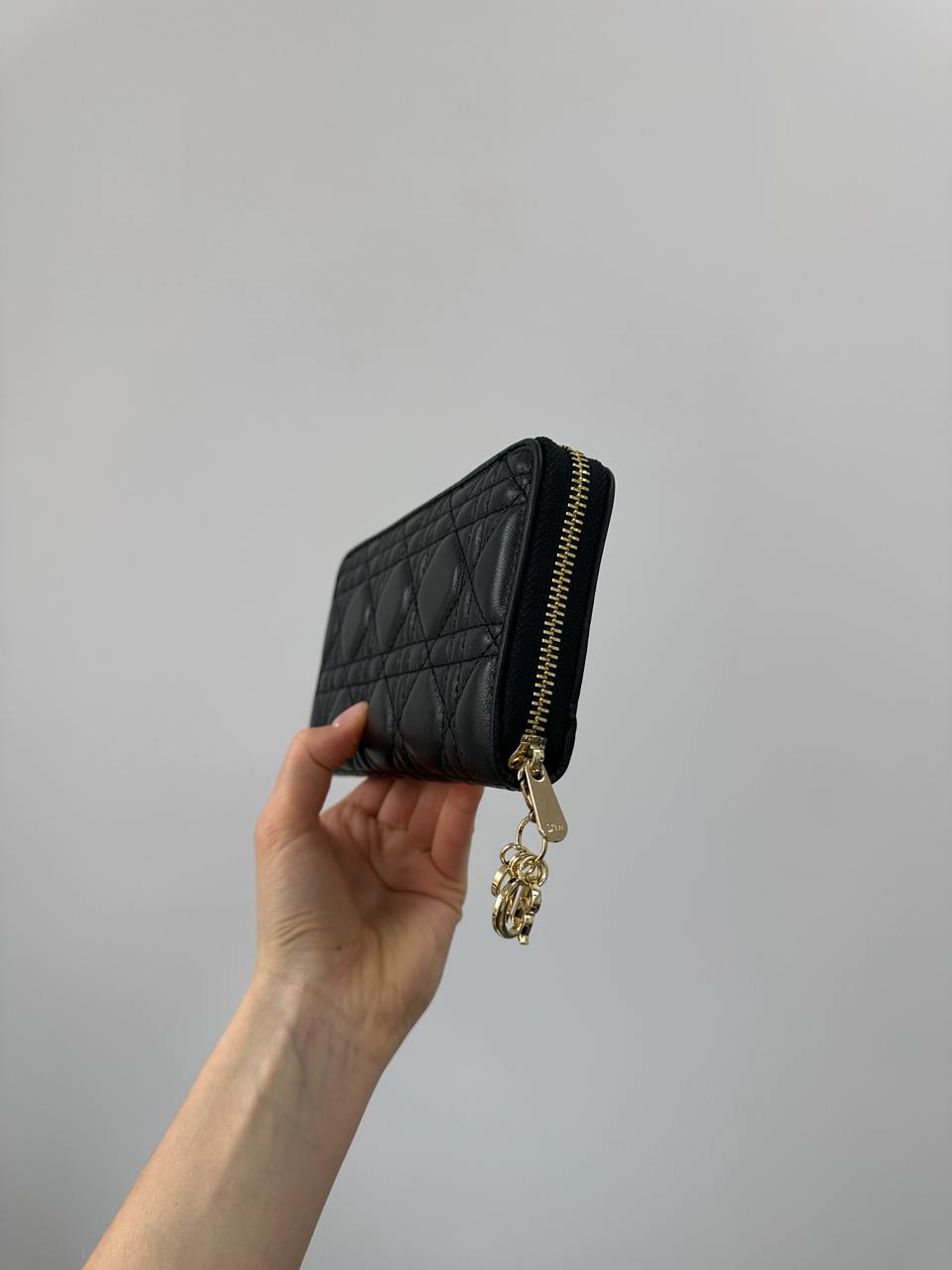 Christian Dior Lady Dior Voyageur Wallet Black - 5