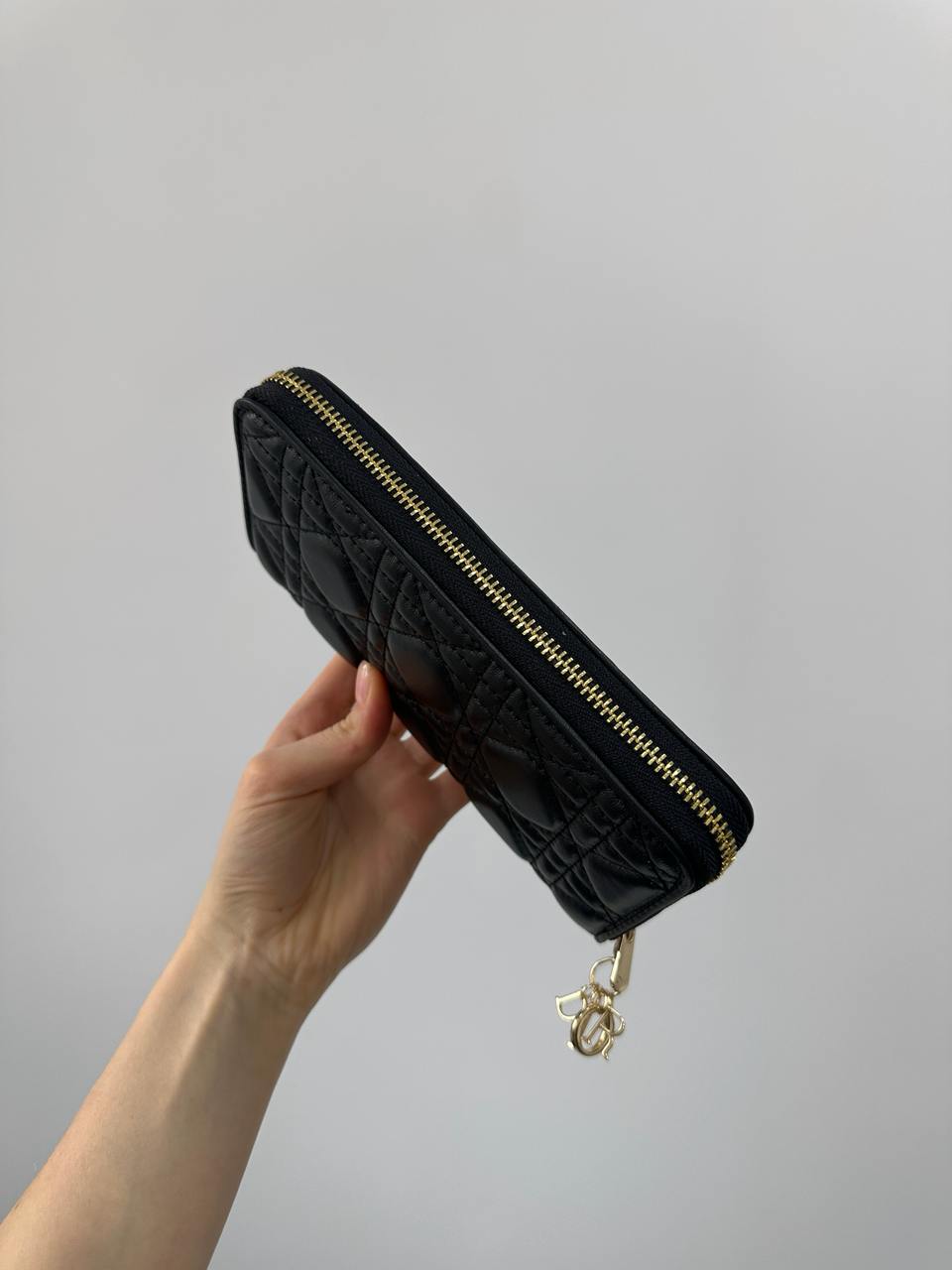 Christian Dior Lady Dior Voyageur Wallet Black - 6