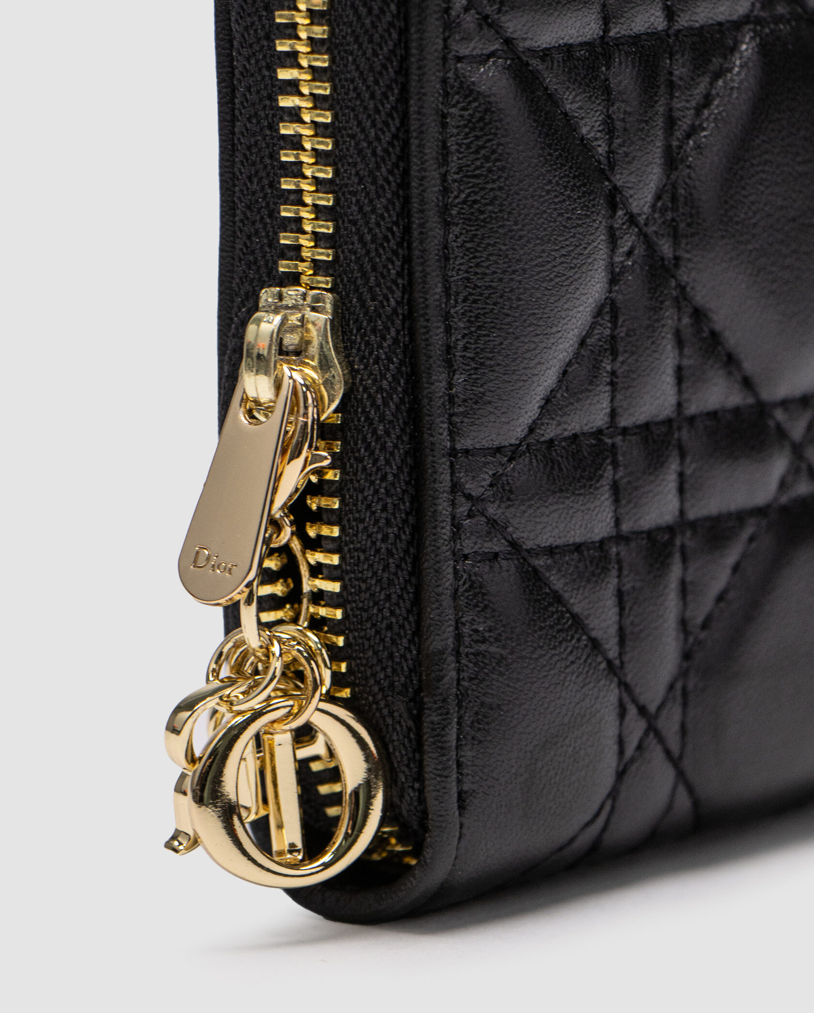 Christian Dior Lady Dior Voyageur Wallet Black - 9