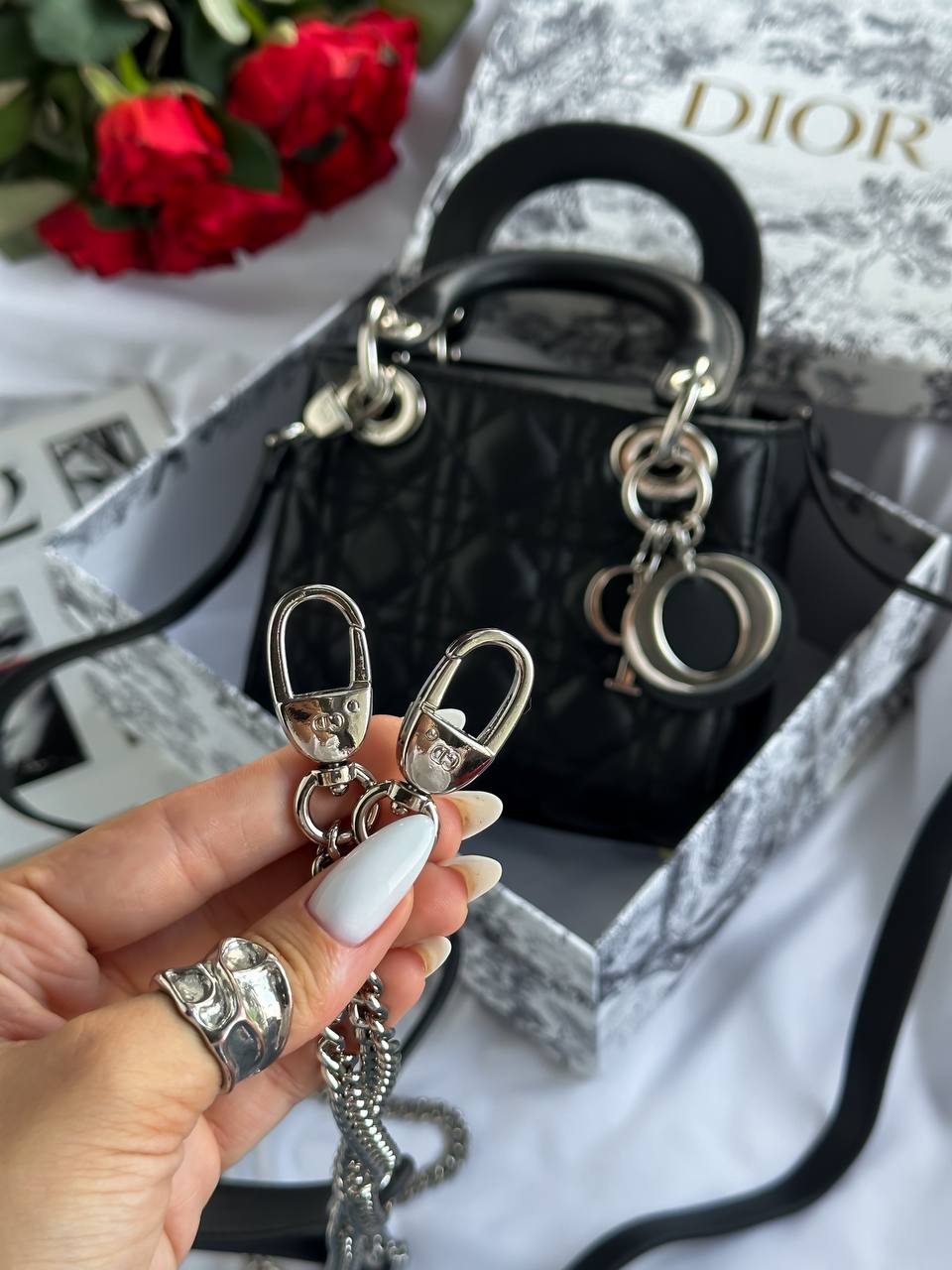 Christian Dior Lady Mini Black/Silver - 6