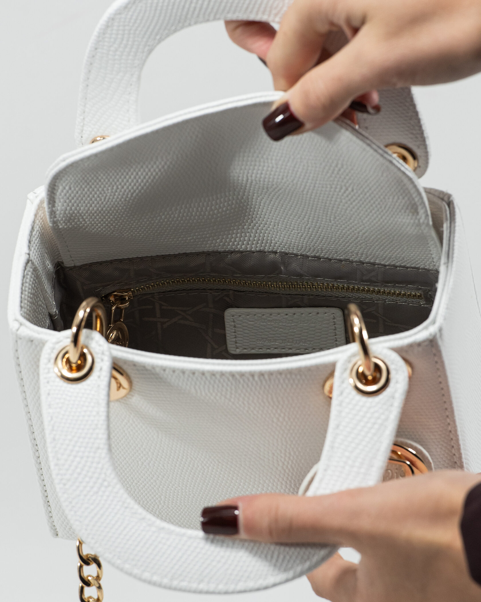 Christian Dior Lady Mini White/Gold - 11