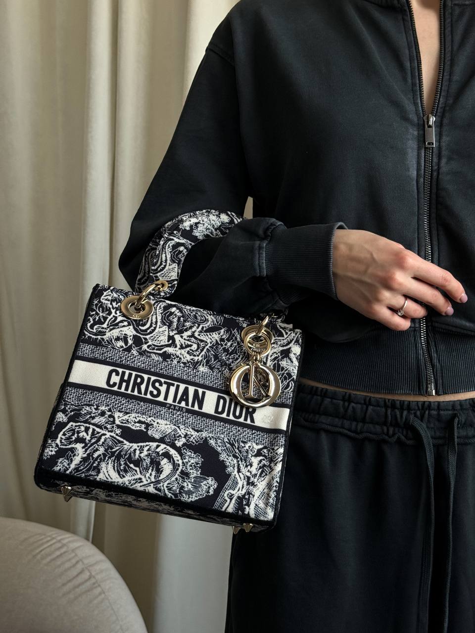 Christian Dior Medium Lady D-Lite Bag Blue - 2