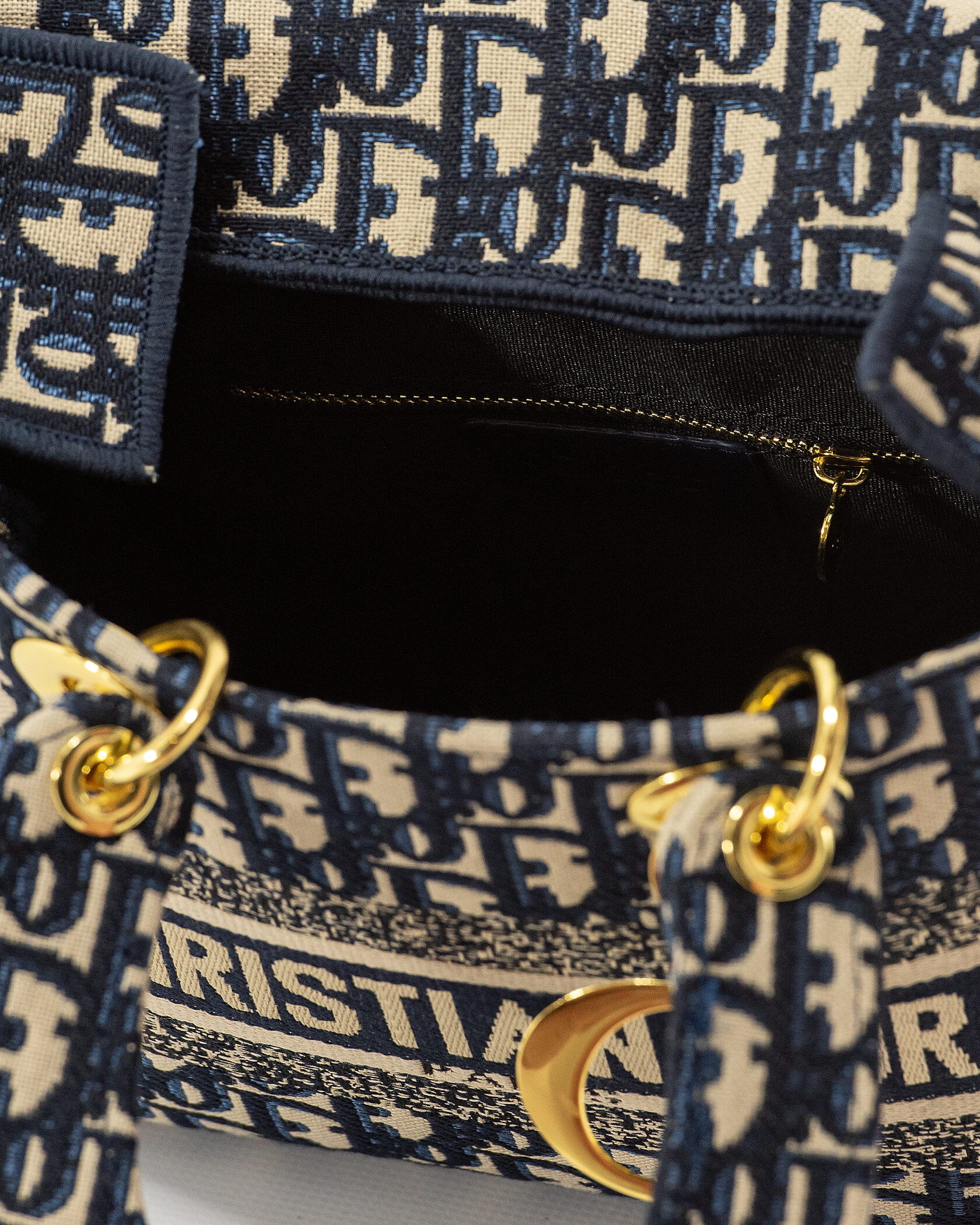 Christian Dior Medium Lady D-Lite Bag Blue - 12