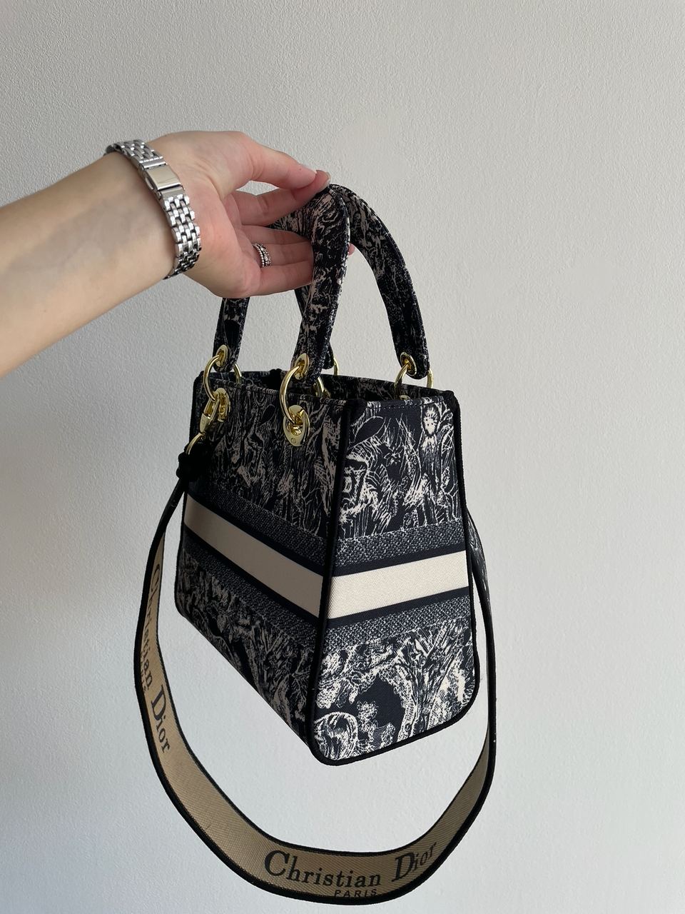 Christian Dior Medium Lady D-Lite Bag Blue - 14