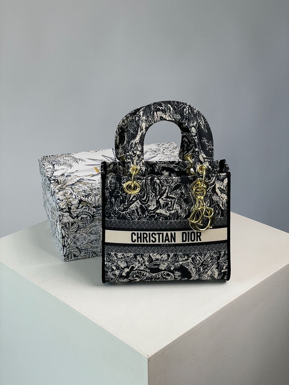 Christian Dior Medium Lady D-Lite Bag Blue - 5