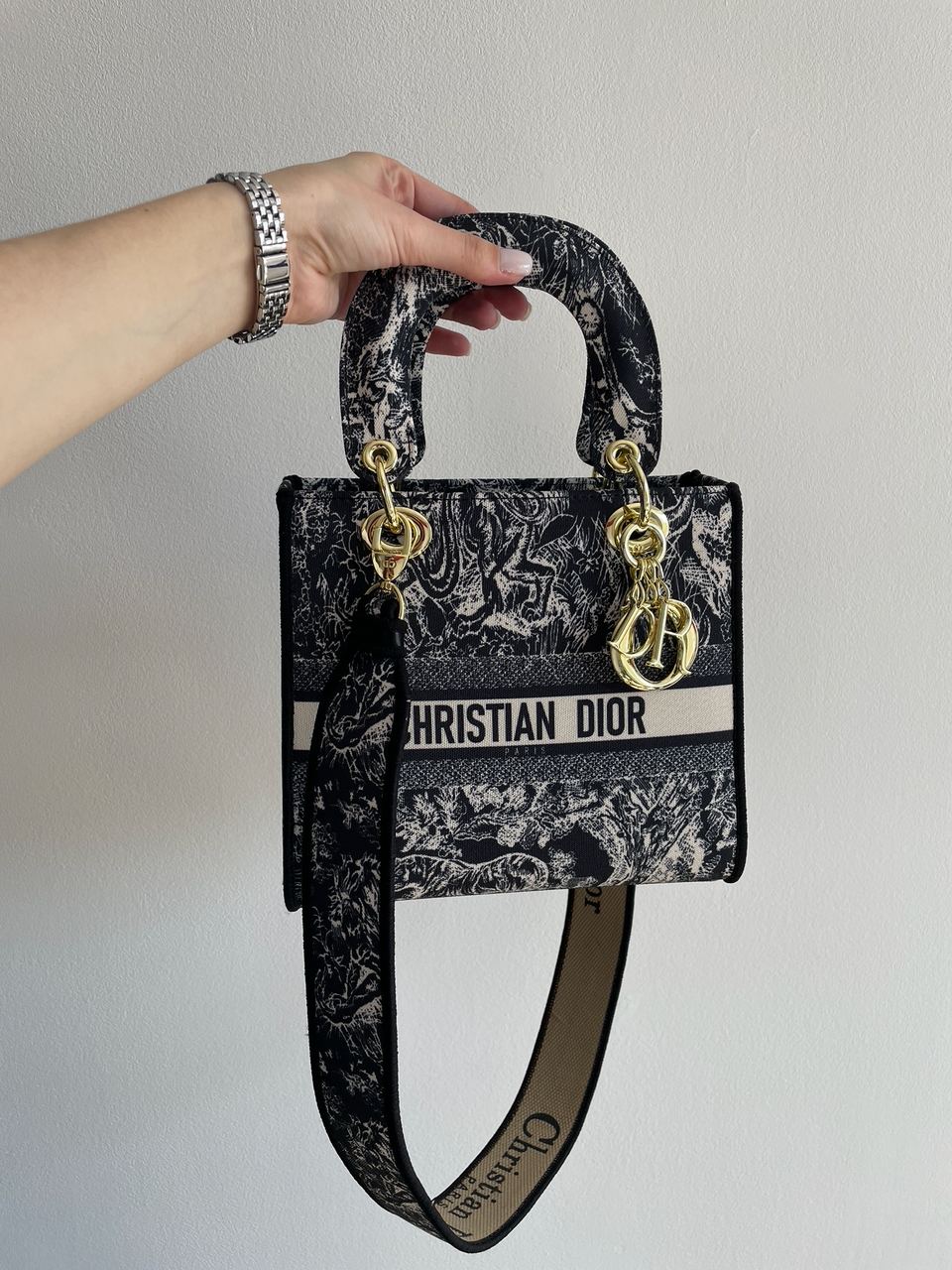 Christian Dior Medium Lady D-Lite Bag Blue - 8