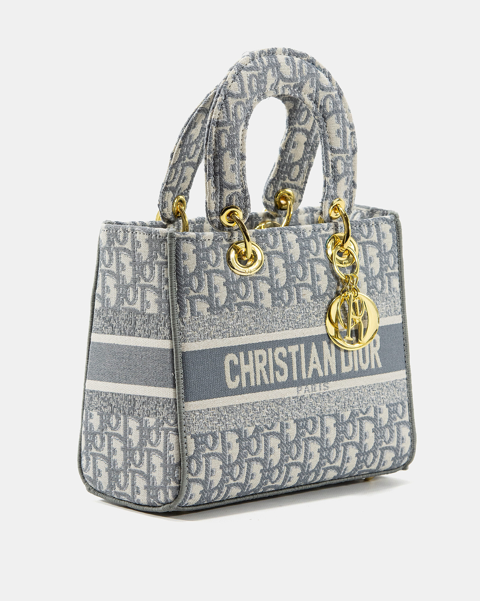 Christian Dior Medium Lady D-Lite Bag Grey - 5