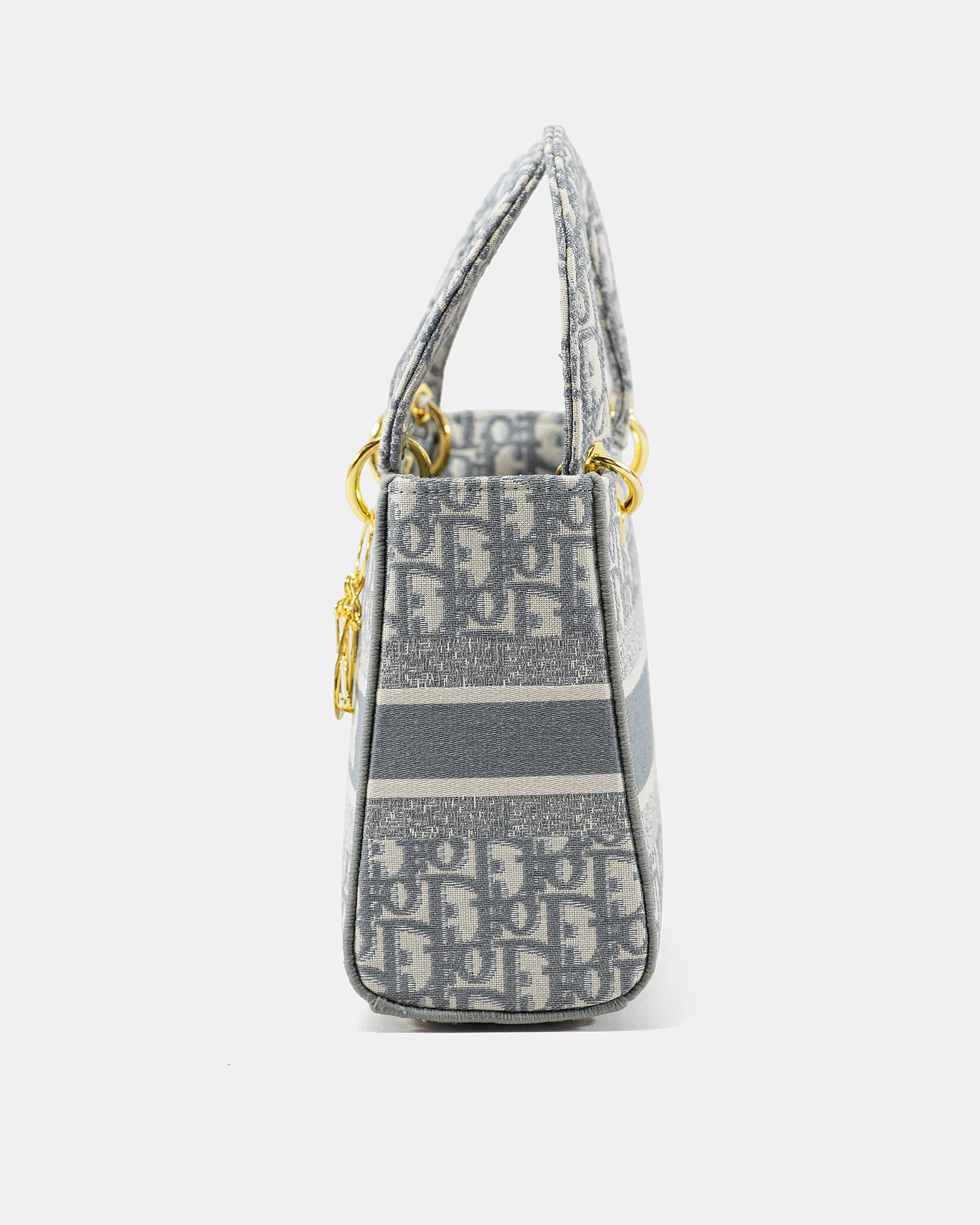 Christian Dior Medium Lady D-Lite Bag Grey - 8