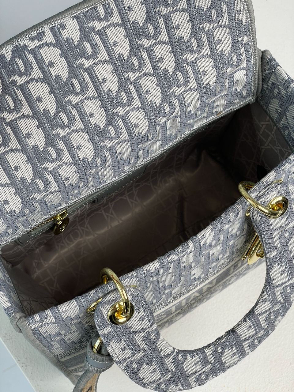 Christian Dior Medium Lady D-Lite Bag Grey - 21