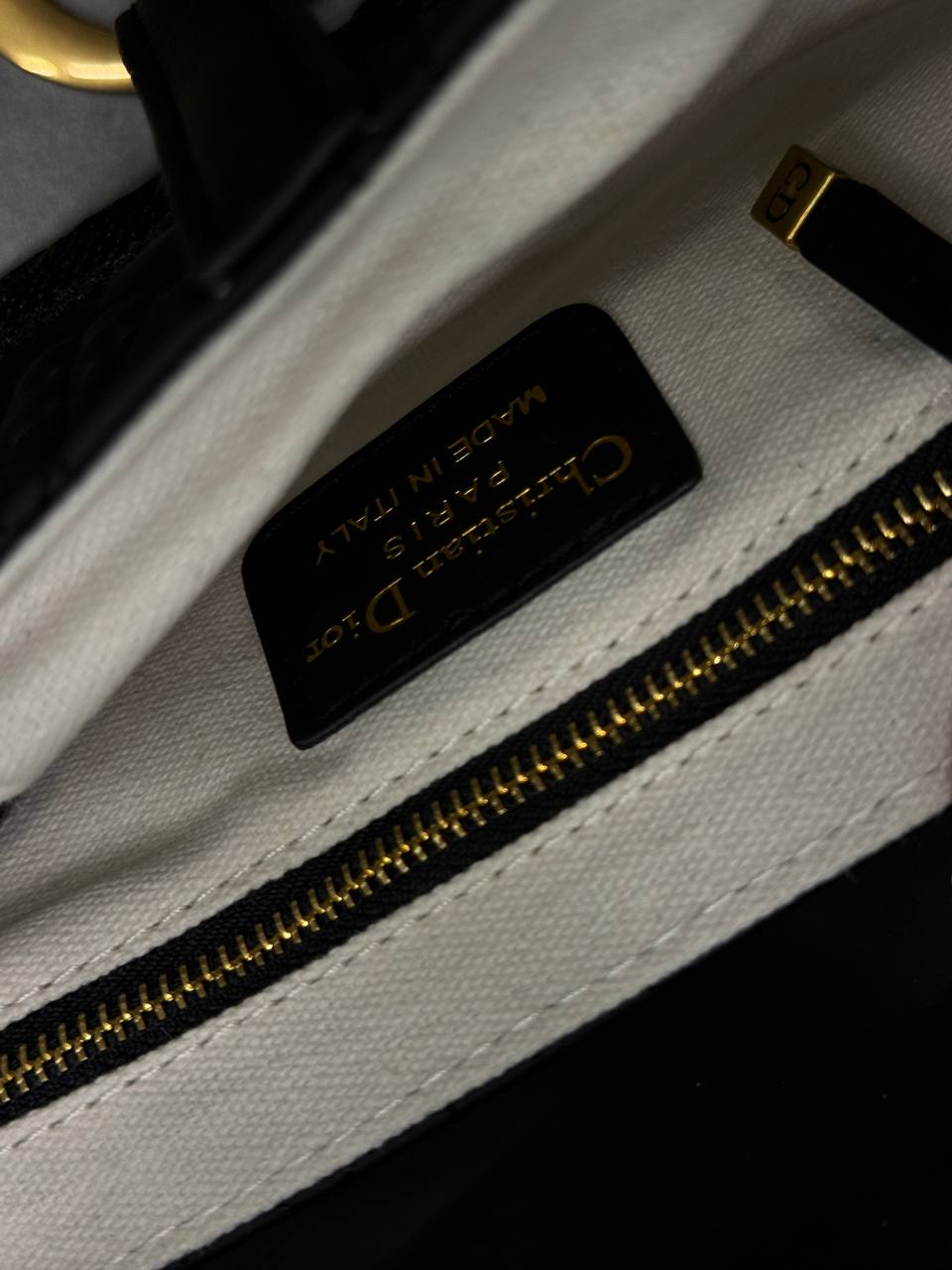 Christian Dior Saddle Bag in Ultra Matte Black - 2