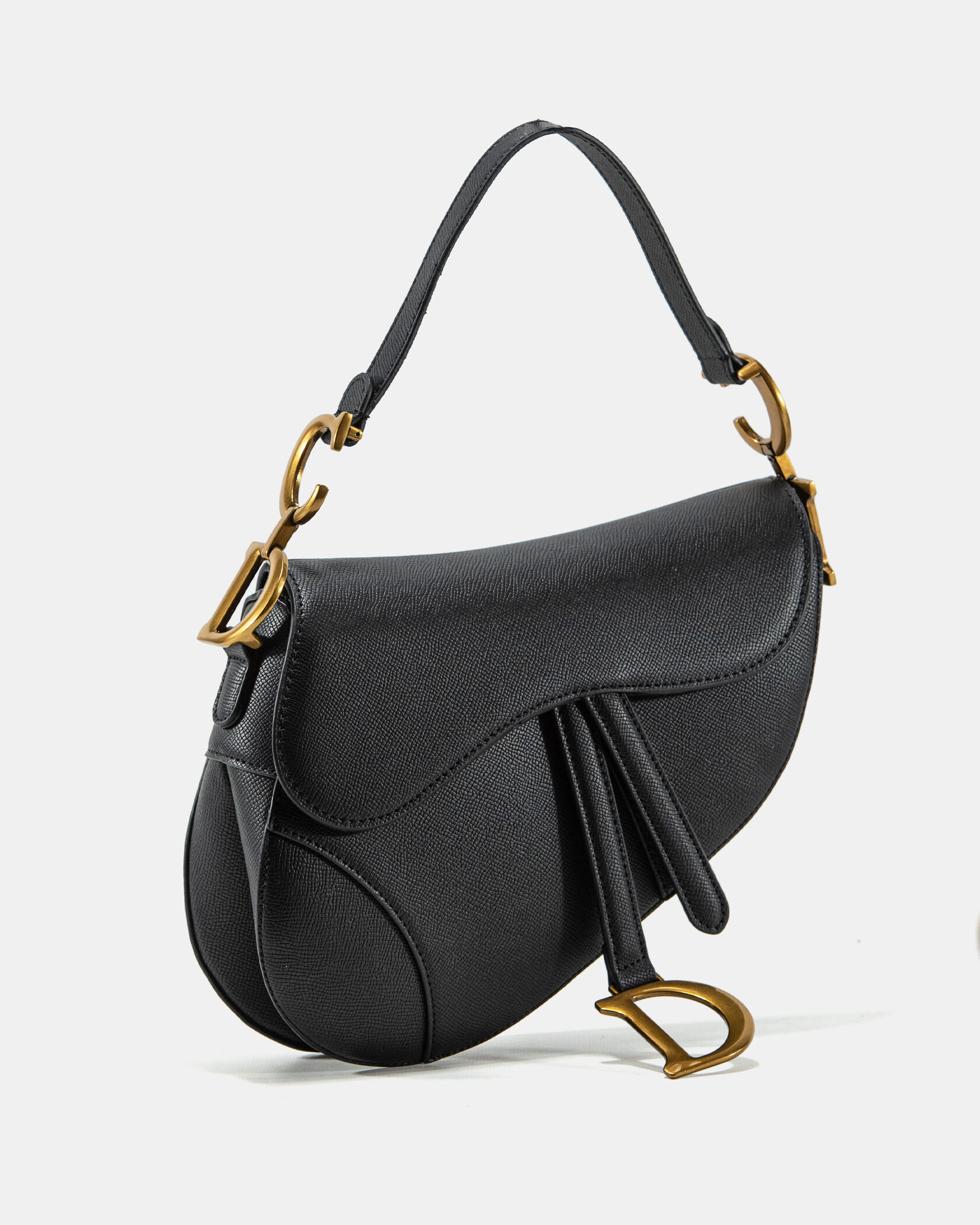 Christian Dior Saddle Bag With Strap Black - 5