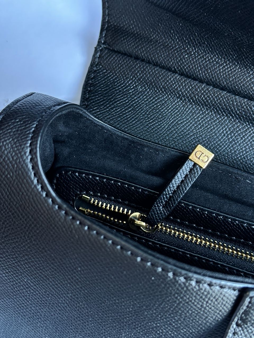 Christian Dior Saddle Bag With Strap Black - 8