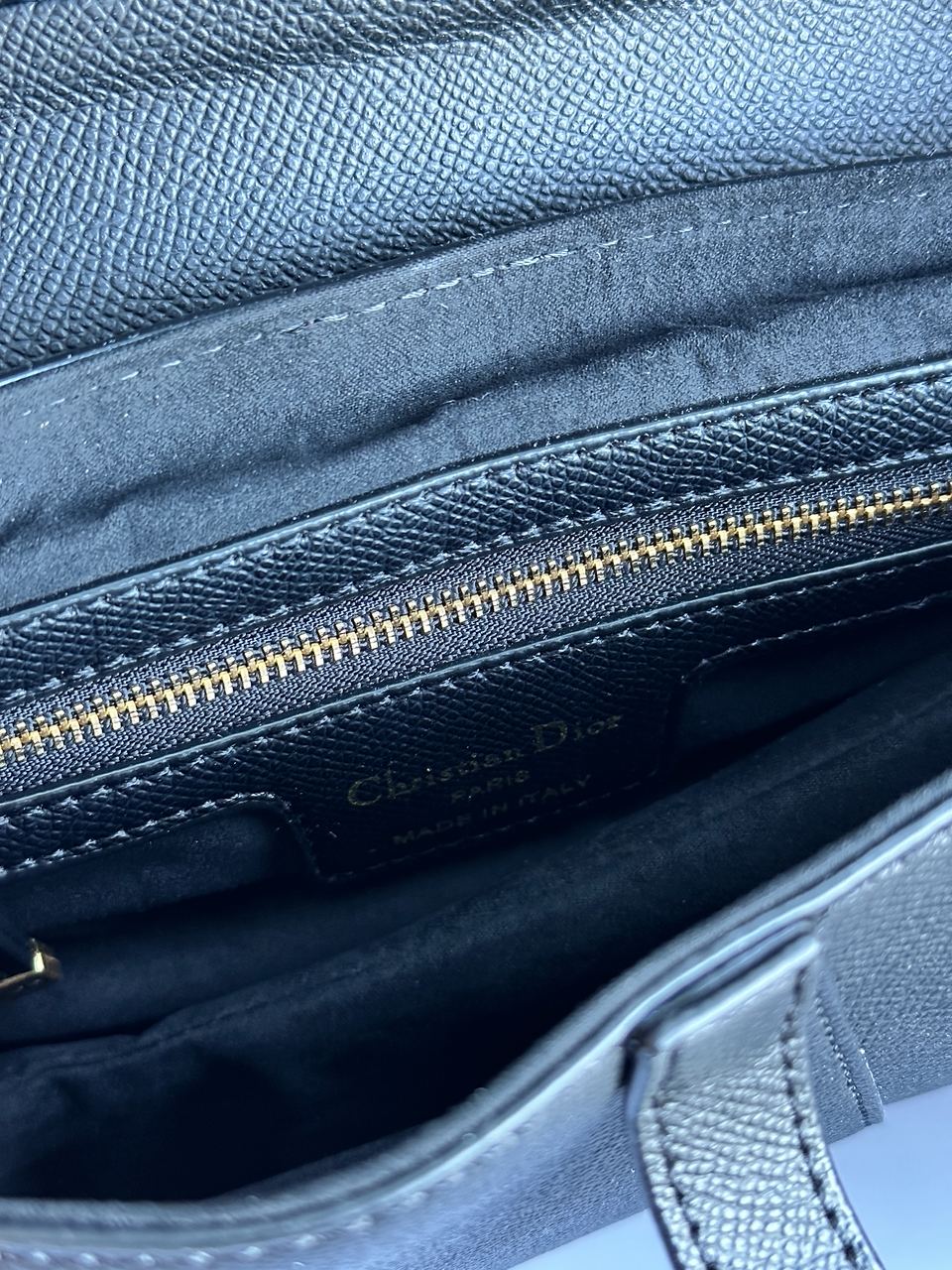 Christian Dior Saddle Bag With Strap Black - 9