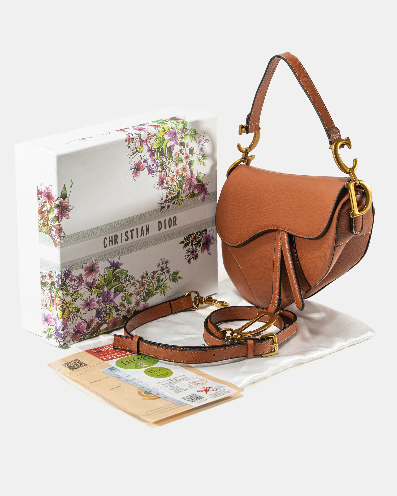 Christian Dior Saddle Bag With Strap Brown - 2