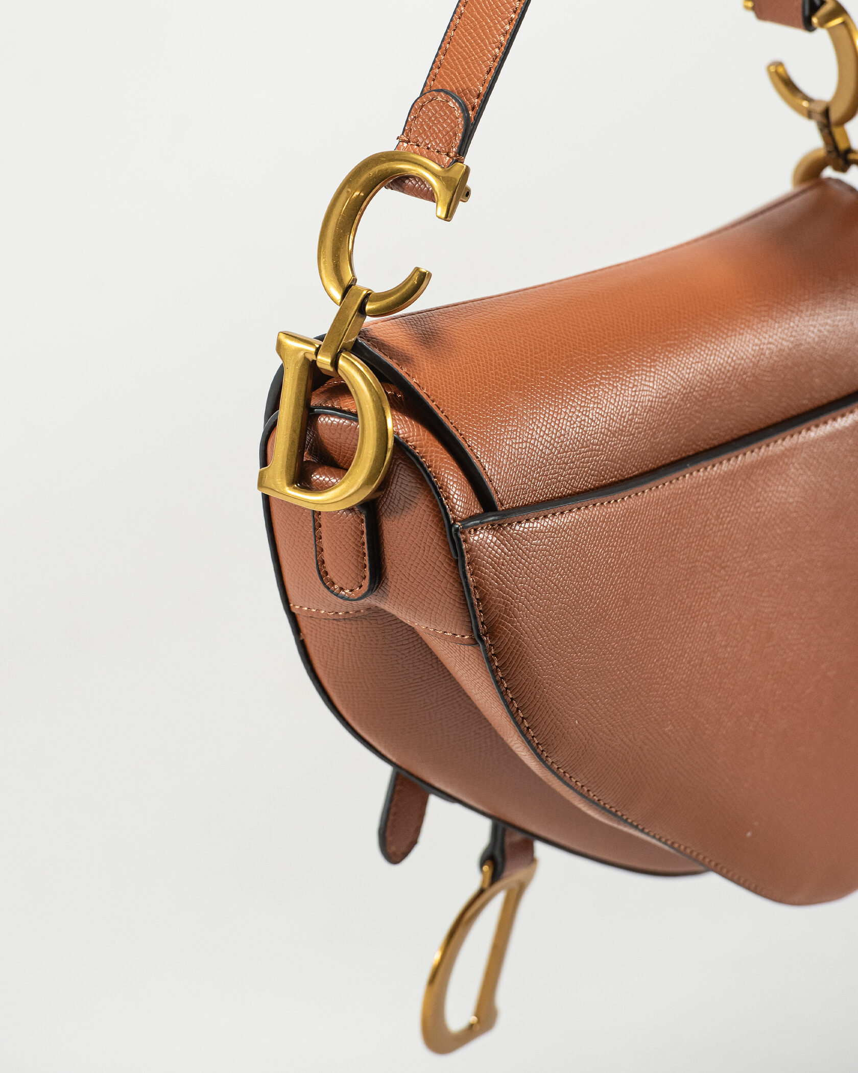 Christian Dior Saddle Bag With Strap Brown - 8