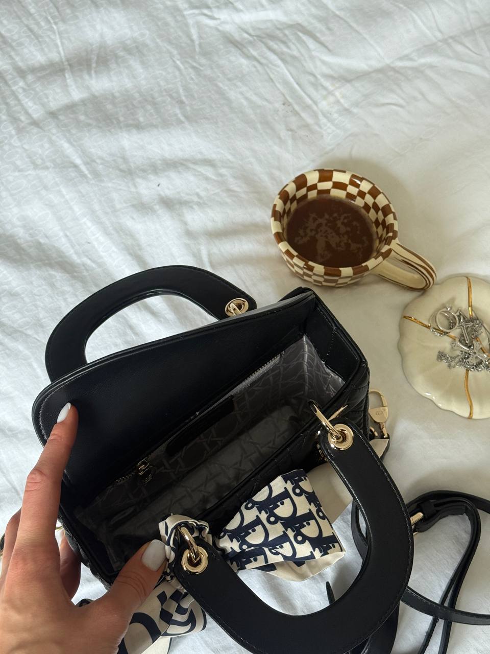 Christian Dior Small Lady Dior Black/Gold - 14