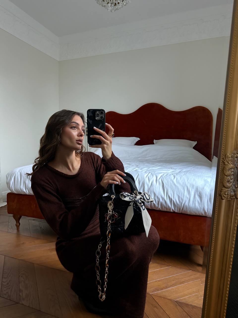 Christian Dior Small Lady Dior Black/Gold - 5